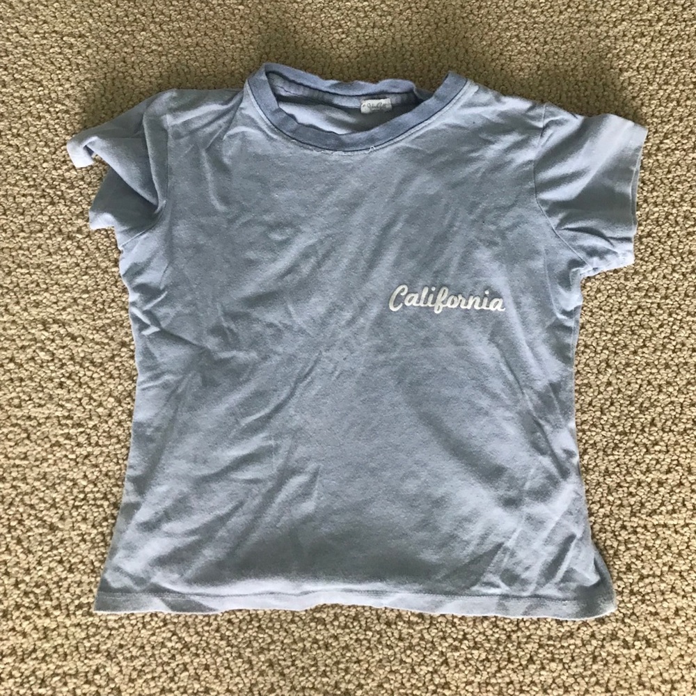 Light Blue Brandy Melville California Tee